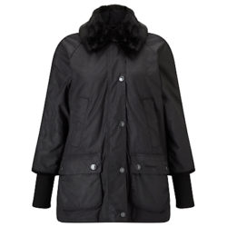 Barbour Heritage Snow Bedale Waxed Jacket, Black